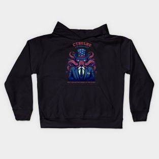 Cthulhu For President Why Choose The Lesser of Two Evils Kids Hoodie